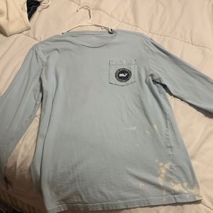 vineyard vines long sleeve shirt baby blue